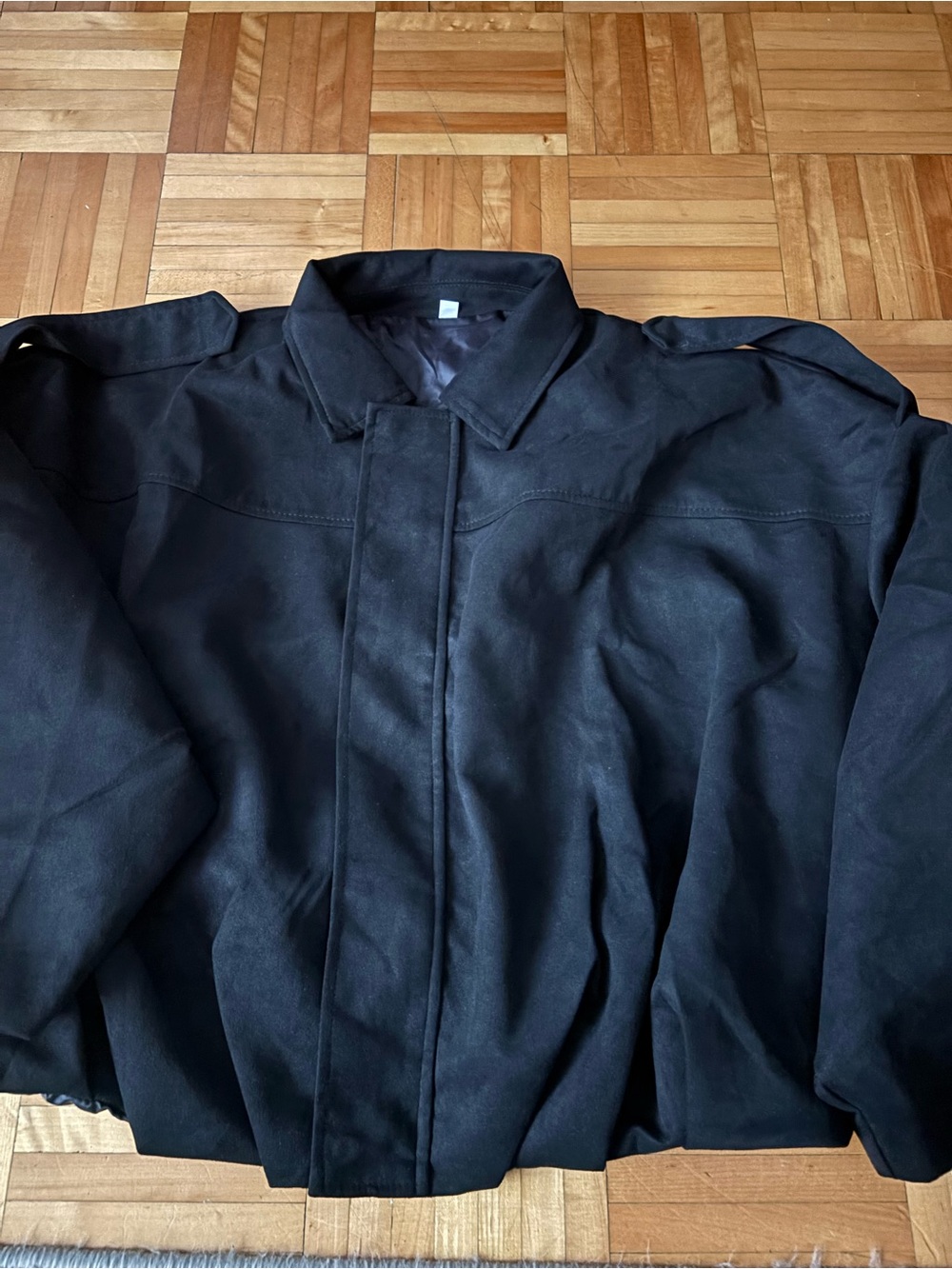 Black Women's Classic Collared aviator Jacket